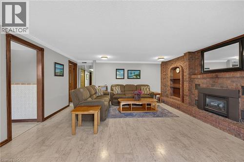 39 Algonquin Court, Hamilton, ON - Indoor Photo Showing Living Room With Fireplace