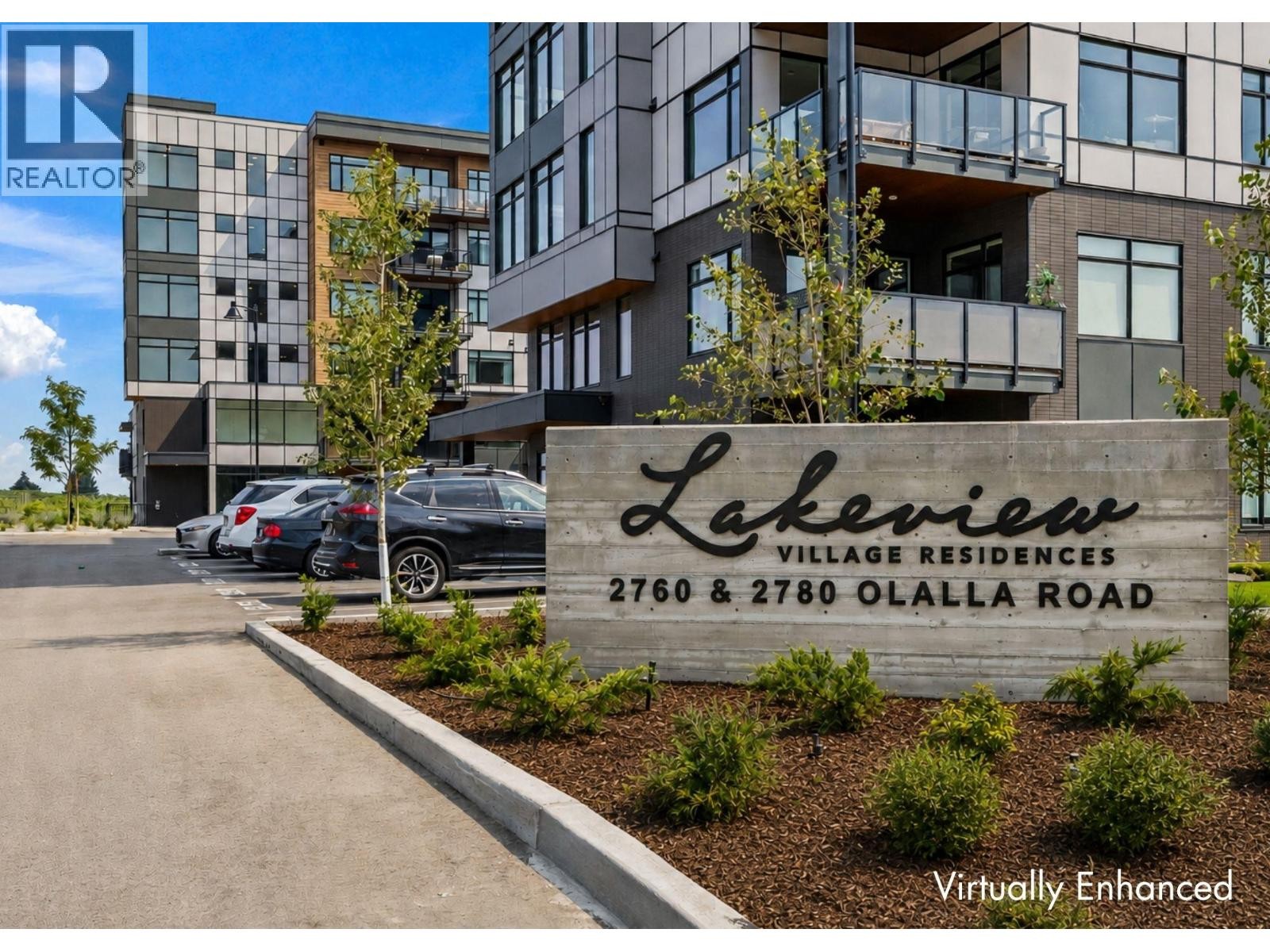 The Residences at Lakeview Village - virtually enhanced to show possibilities - 2780 Olalla Road Unit# 201, West Kelowna, BC - Outdoor