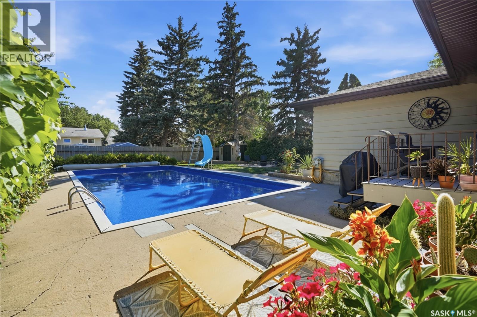 29 Everett Crescent, Regina, SK - Outdoor With In Ground Pool