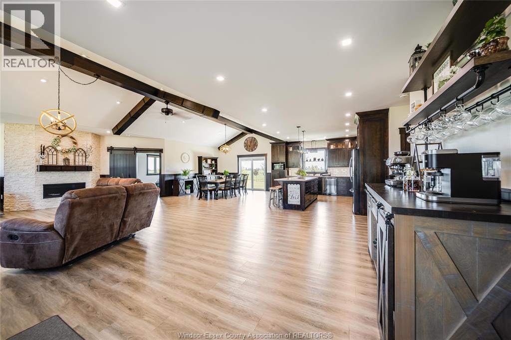 1764 Third Concession Line, Wheatley, ON - Indoor With Fireplace