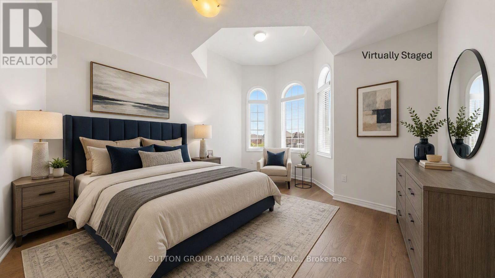 Virtually Staged - 284 East'S Corners Boulevard, Vaughan, ON - Indoor Photo Showing Bedroom