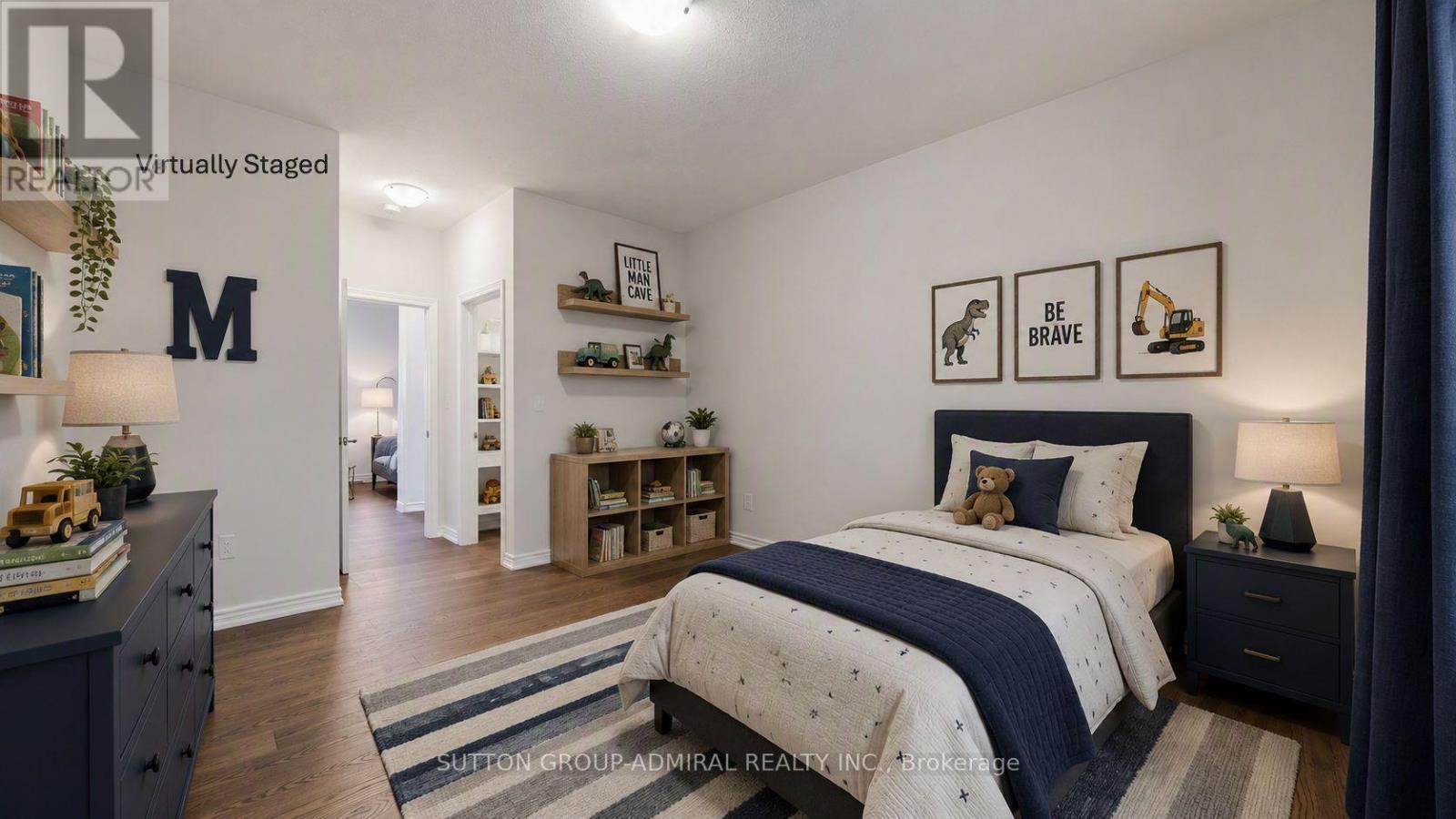 Virtually Staged - 284 East'S Corners Boulevard, Vaughan, ON - Indoor Photo Showing Bedroom