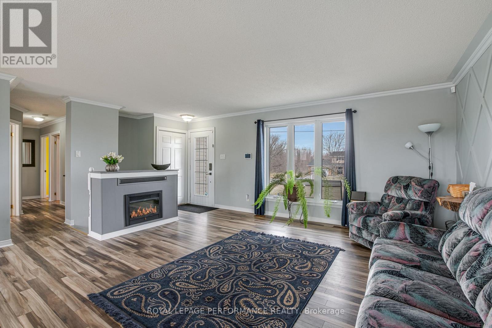 1890 Cassburn Road, Champlain, ON - Indoor Photo Showing Living Room With Fireplace