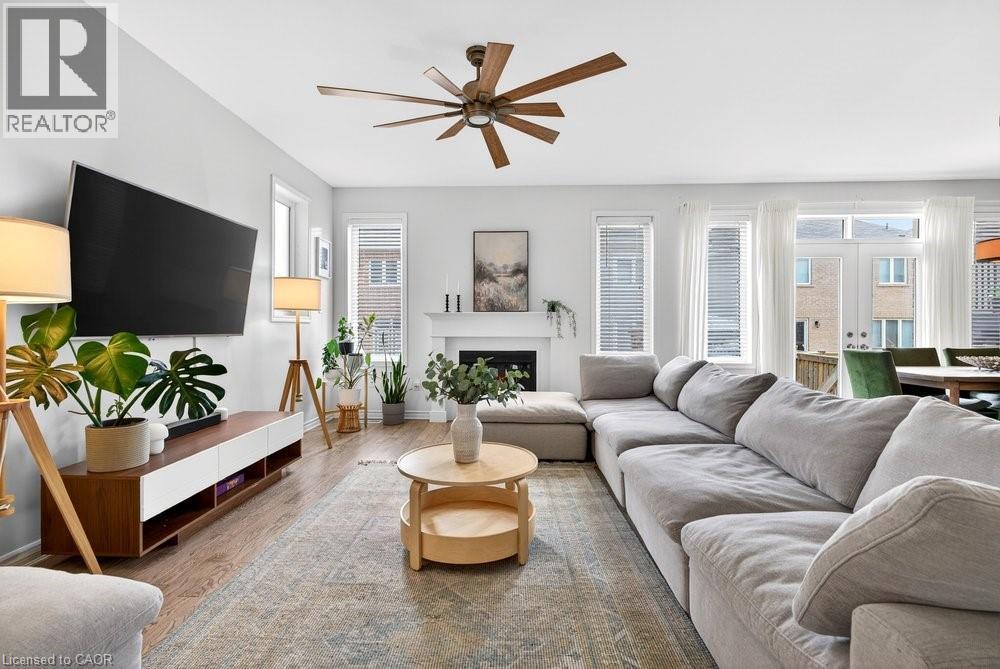 145 Stillwater Crescent, Waterdown, ON - Indoor Photo Showing Living Room With Fireplace