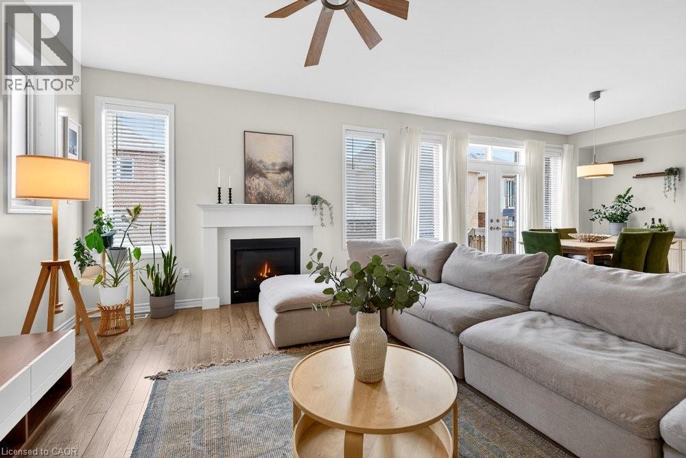 145 Stillwater Crescent, Waterdown, ON - Indoor Photo Showing Living Room With Fireplace