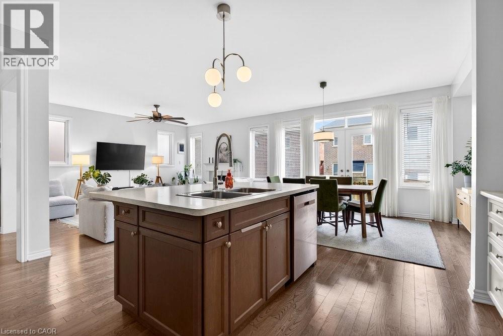 145 Stillwater Crescent, Waterdown, ON - Indoor Photo Showing Kitchen With Double Sink
