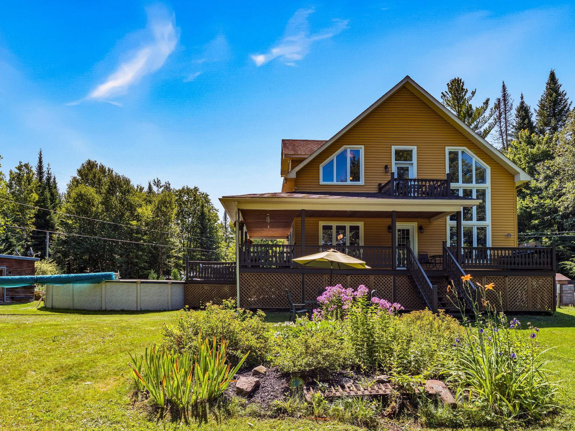 Façade - 37 Ch. Mercier, Bury, QC - Outdoor With Above Ground Pool