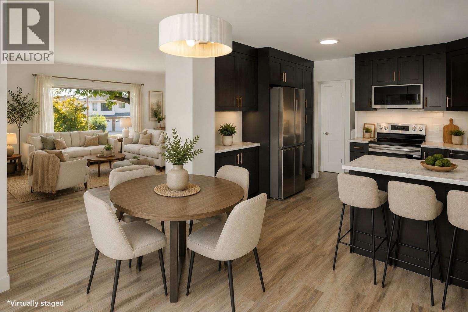 *Virtually staged - 1284 Mcbride Road, Kelowna, BC - Indoor Photo Showing Dining Room