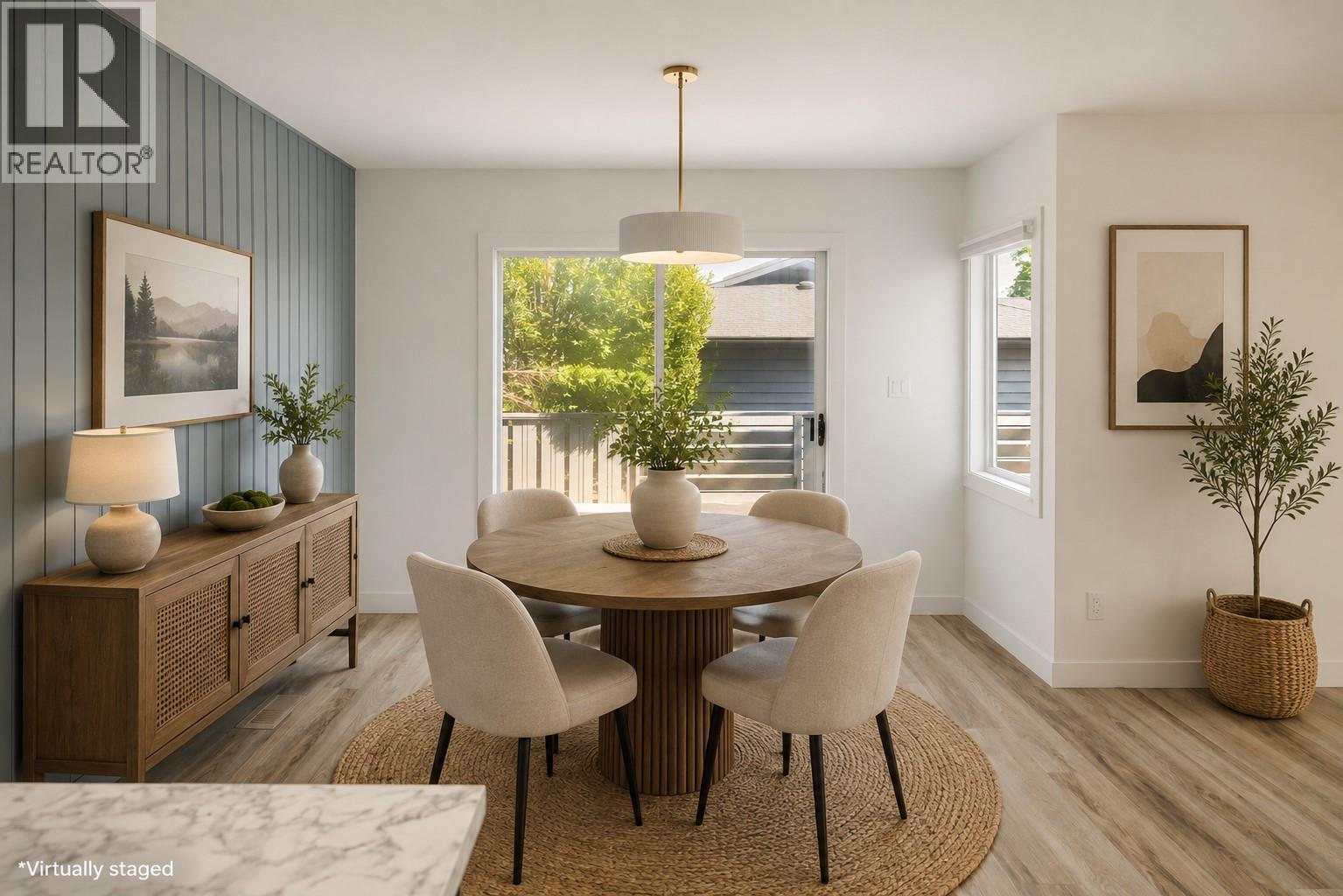 *Virtually staged - 1284 Mcbride Road, Kelowna, BC - Indoor Photo Showing Dining Room