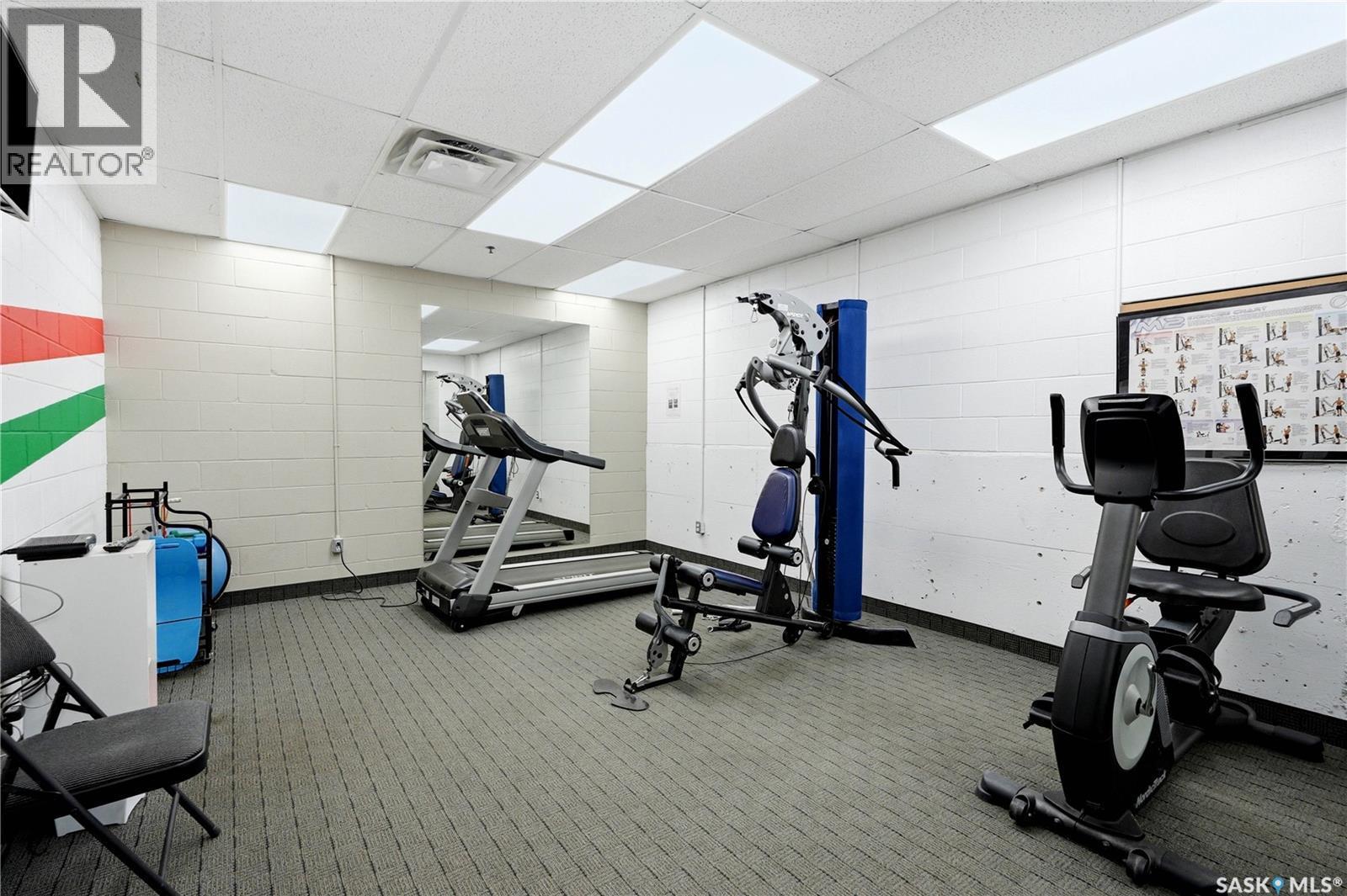 203 423 Nelson Road, Saskatoon, SK - Indoor Photo Showing Gym Room