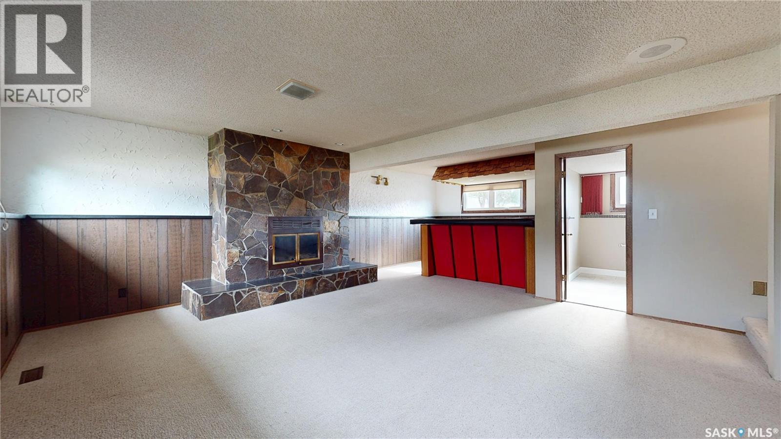 155 Wells Street, Regina, SK - Indoor With Fireplace