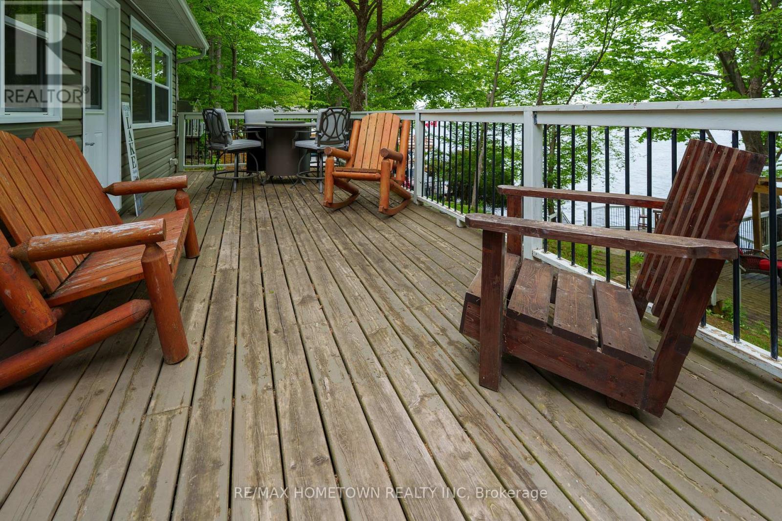 Front deck, plenty of space to relax - 66 Scott Lane, Rideau Lakes, ON - Outdoor With Deck Patio Veranda With Exterior