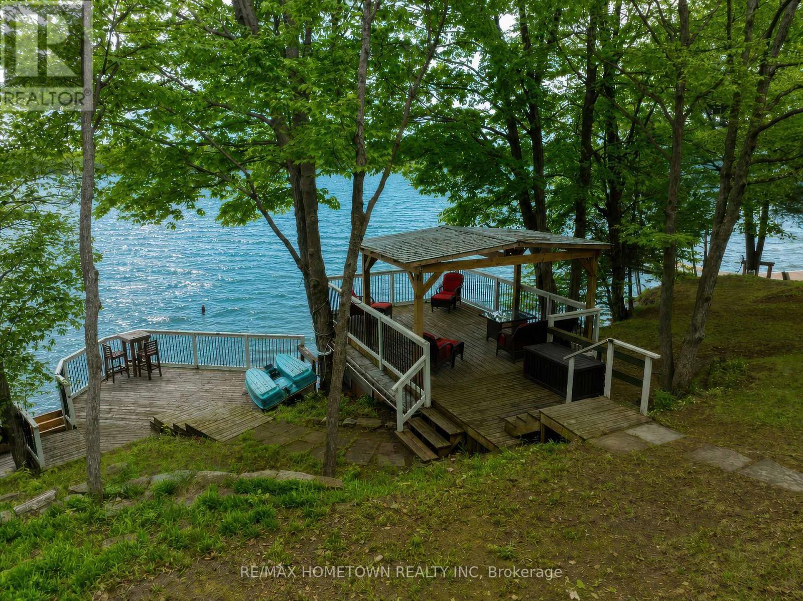 Option of 3 different tiered decks - 66 Scott Lane, Rideau Lakes, ON - Outdoor With Body Of Water