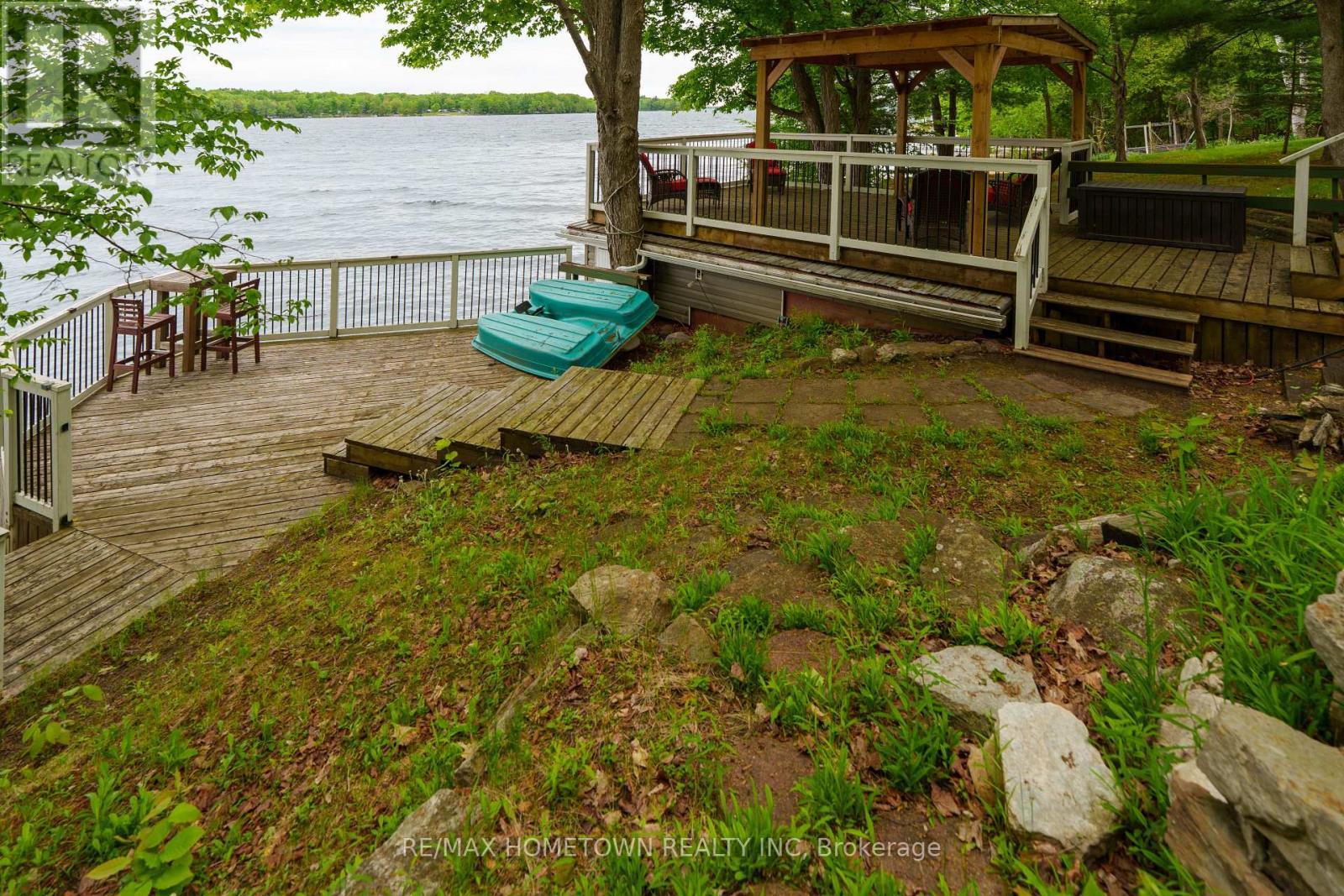 66 Scott Lane, Rideau Lakes, ON - Outdoor With Body Of Water With Deck Patio Veranda