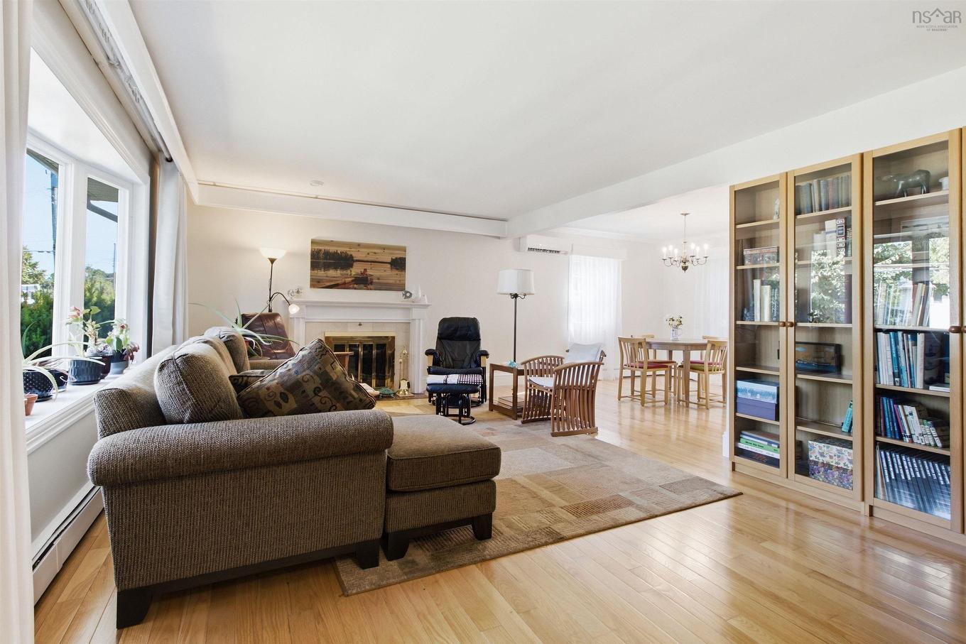 8 Lakeview Drive, Windsor, NS - Indoor Photo Showing Living Room With Fireplace