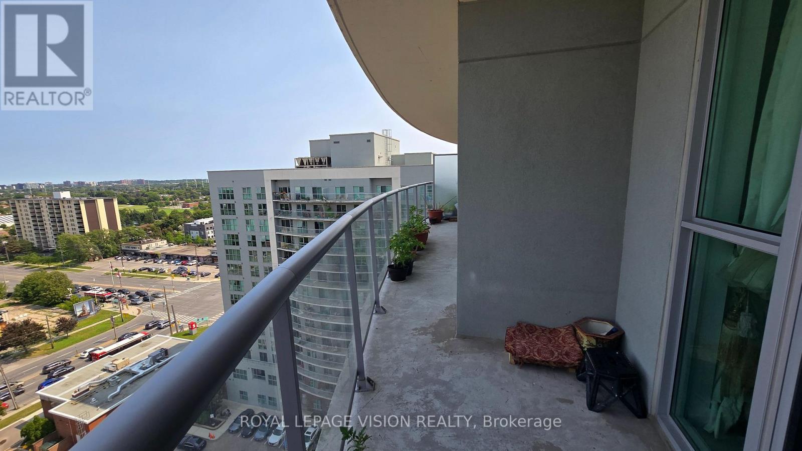 1812 - 2150 Lawrence Avenue E, Toronto, ON - Outdoor With Balcony