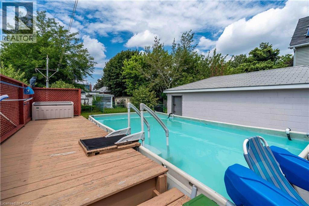 374 Upper Wentworth Street, Hamilton, ON - Outdoor With Above Ground Pool With Deck Patio Veranda