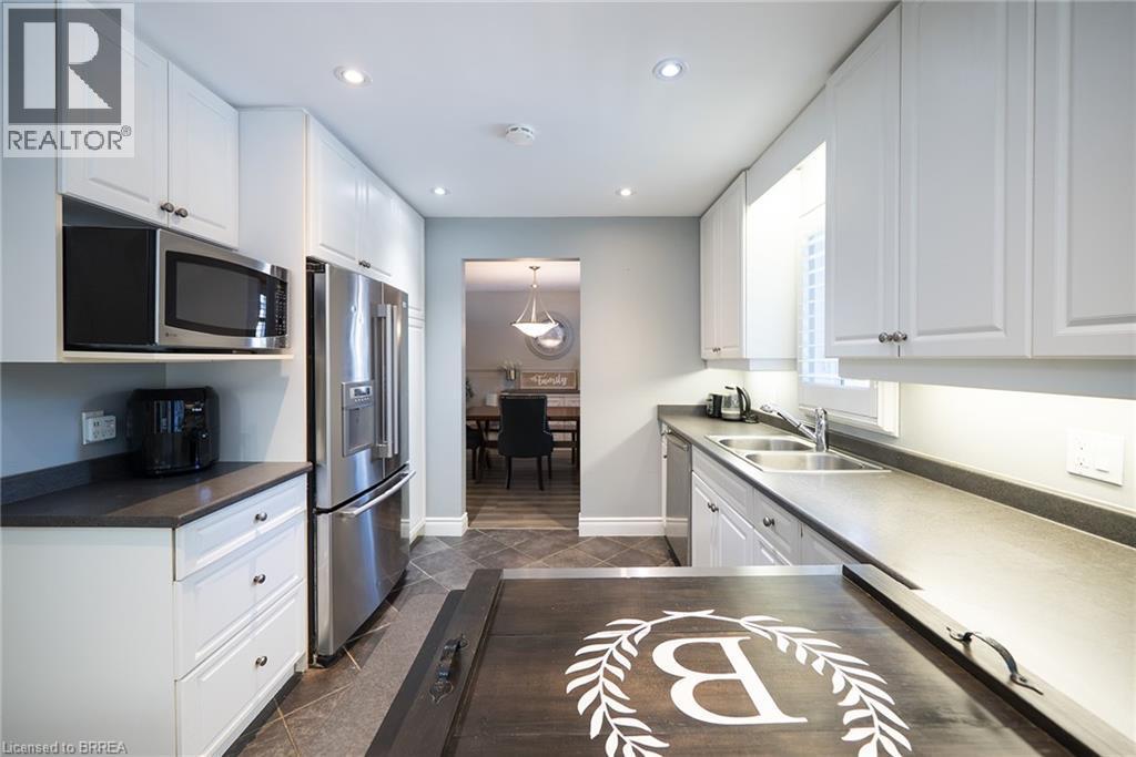 20 Hogarth Road, Brantford, ON - Indoor Photo Showing Kitchen With Double Sink