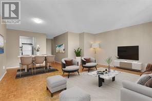 1107 - 475 Laurier Avenue W, Ottawa, ON - Indoor Photo Showing Living Room