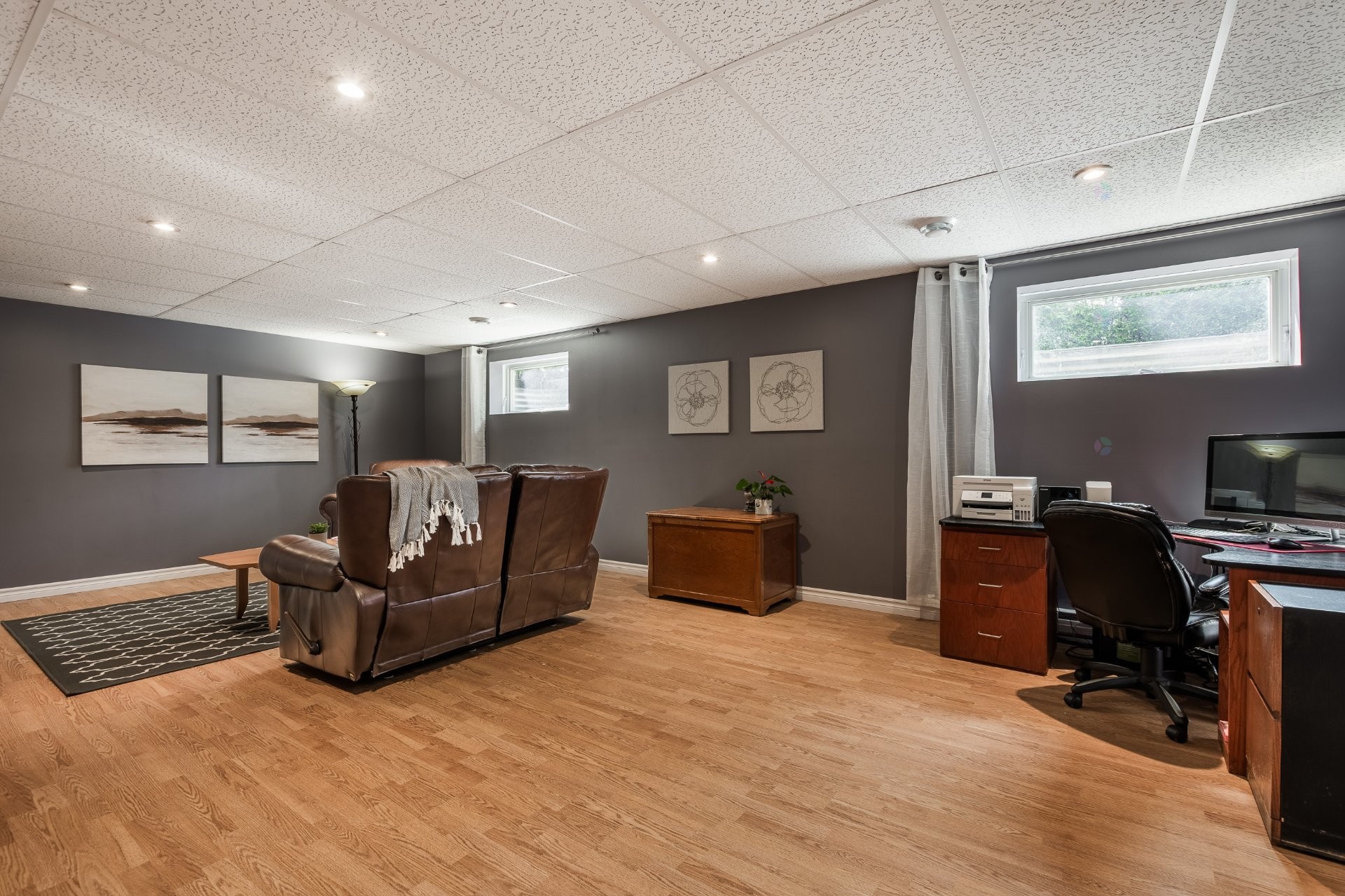Sous-sol - 1 Rue Dozois, Candiac, QC - Indoor Photo Showing Office