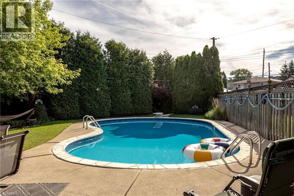 28 Ramsgate Drive, Stoney Creek, ON - Outdoor With In Ground Pool With Backyard