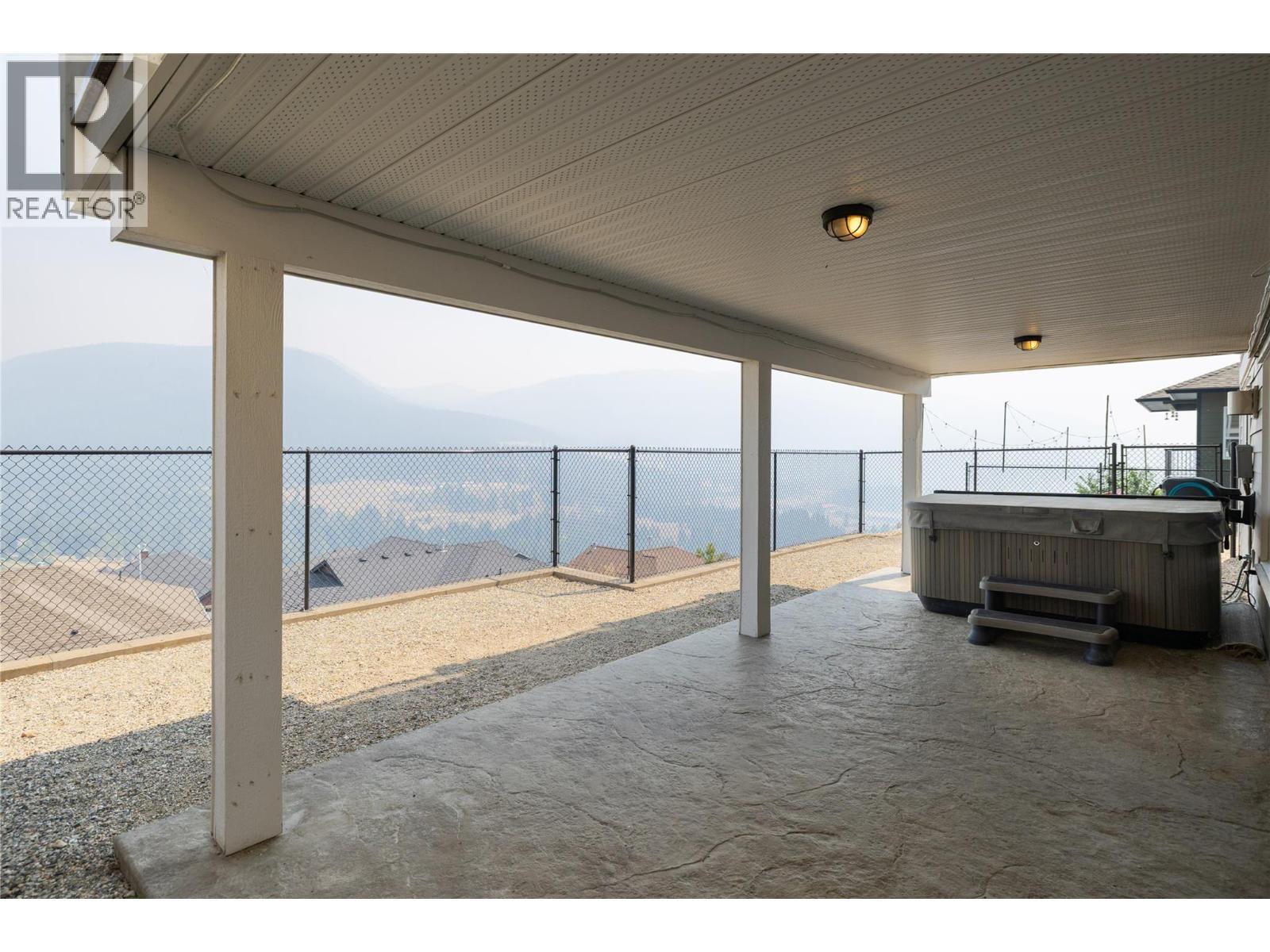 Covered patio - 7261 Silver Ridge Drive, Vernon, BC - Outdoor With Exterior