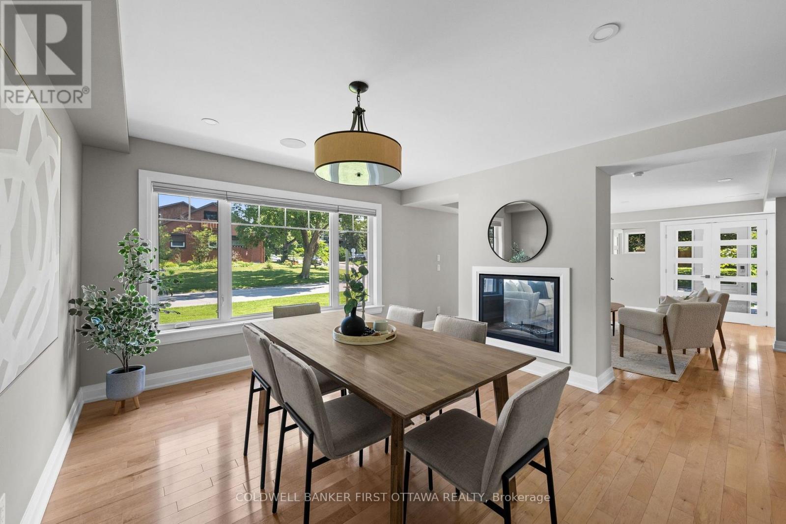 199 Mountbatten Avenue, Ottawa, ON - Indoor Photo Showing Dining Room With Fireplace