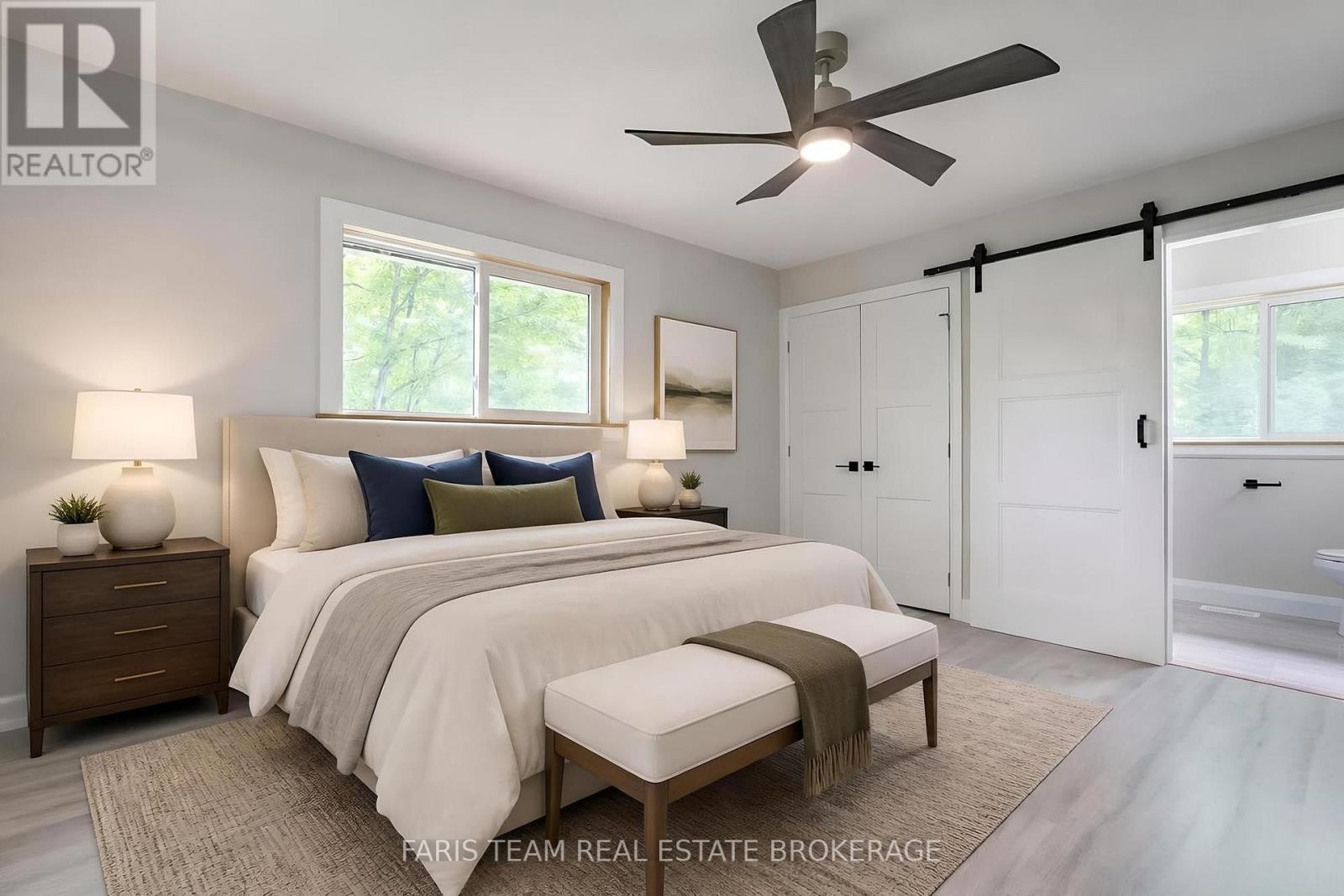 Virtually Staged - 8 Joliet Crescent, Tiny, ON - Indoor Photo Showing Bedroom
