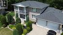 Stone veneer exterior with a prominent second-story balcony - 35 Glen Park Court, Hamilton, ON  - Outdoor 