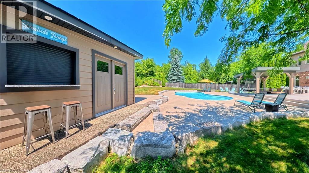 913 Valebrook Court, Kitchener, ON - Outdoor With In Ground Pool