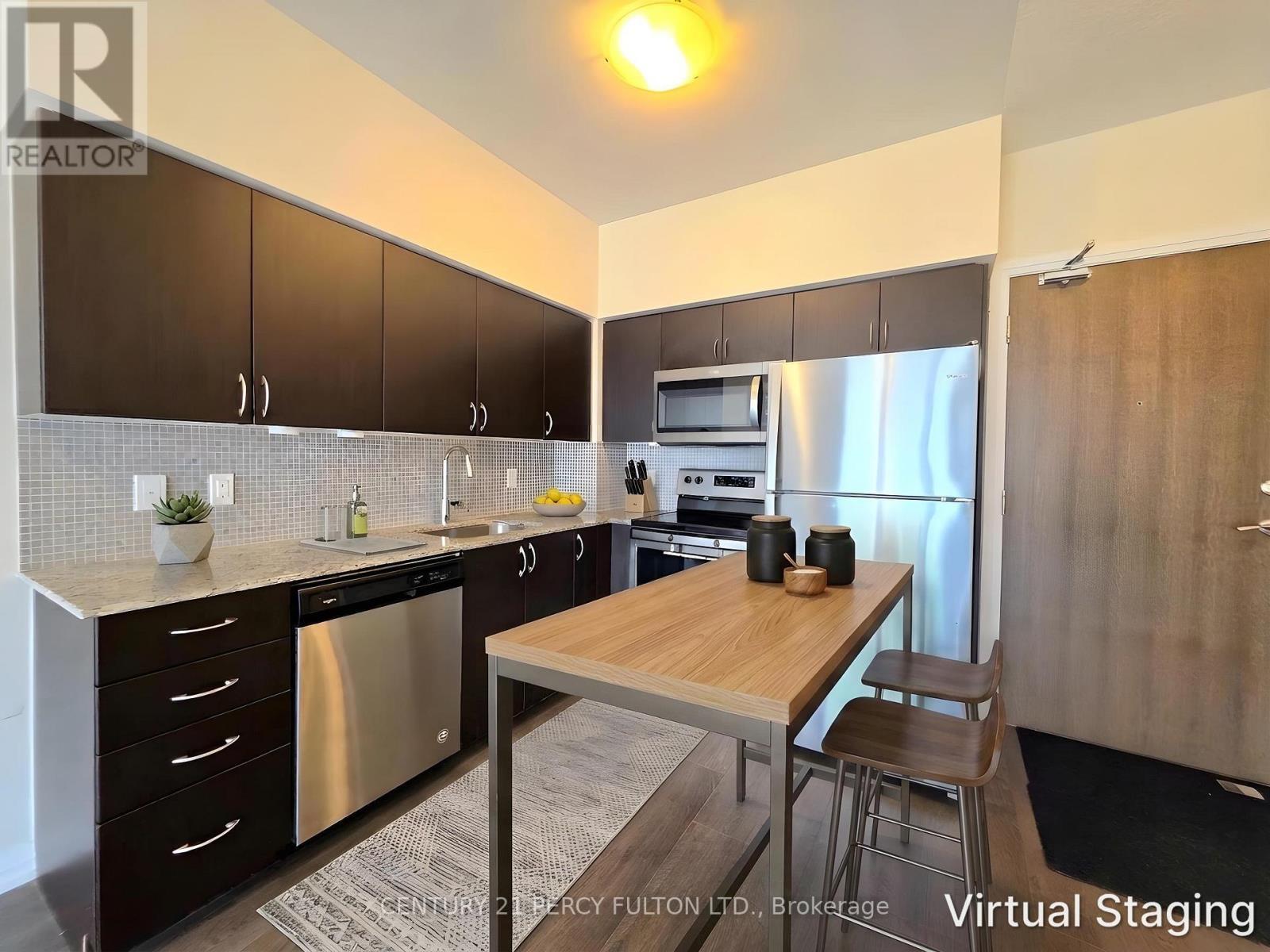 910 - 9560 Markham Road, Markham, ON - Indoor Photo Showing Kitchen With Stainless Steel Kitchen