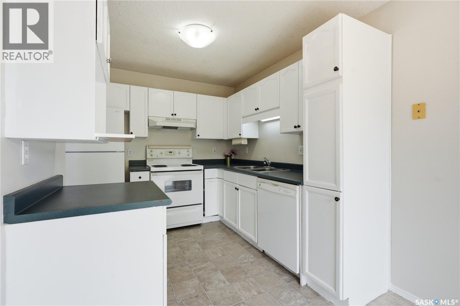2 110 Keevil Crescent, Saskatoon, SK - Indoor Photo Showing Kitchen With Double Sink