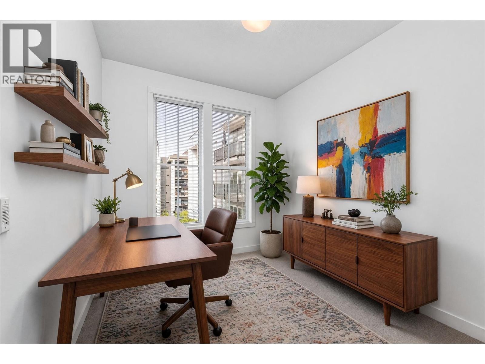 Second Bedroom currently being used as an office - 1775 Chapman Place Unit# Ph06, Kelowna, BC