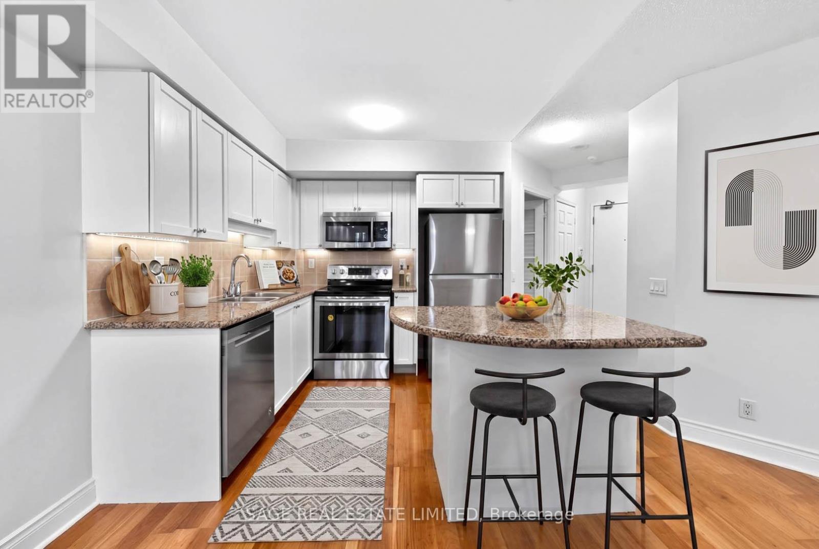 1214 - 78 Harrison Garden Boulevard, Toronto, ON - Indoor Photo Showing Kitchen With Stainless Steel Kitchen With Upgraded Kitchen