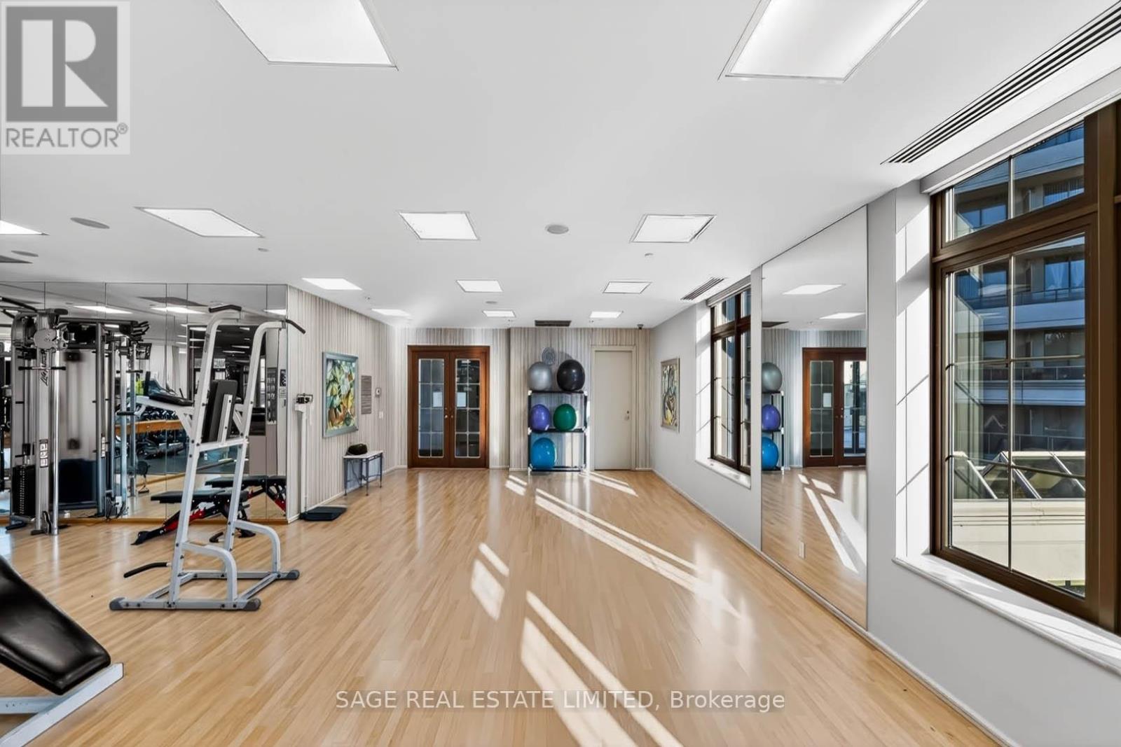 1214 - 78 Harrison Garden Boulevard, Toronto, ON - Indoor Photo Showing Gym Room