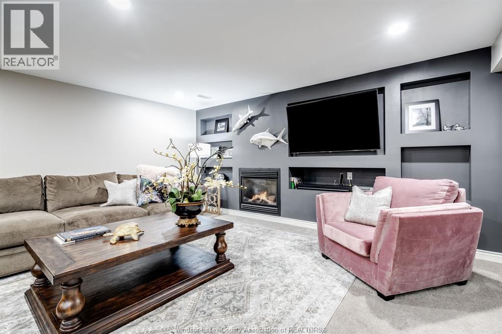 408 Pentilly, Tecumseh, ON - Indoor Photo Showing Living Room With Fireplace