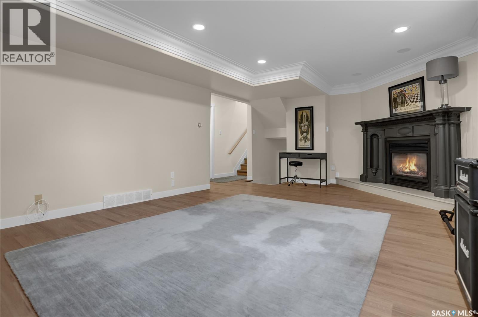 1623 General Crescent, Moose Jaw, SK - Indoor With Fireplace