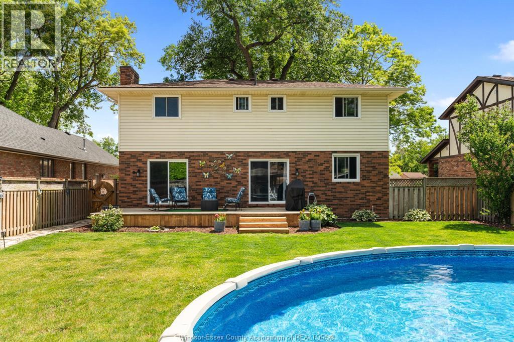 538 Michael Crescent, Lasalle, ON - Outdoor With Above Ground Pool With Deck Patio Veranda