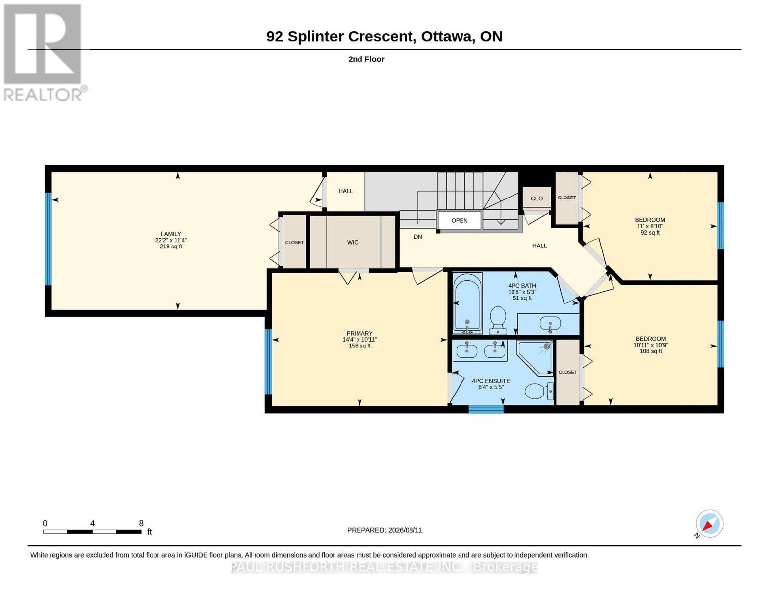 Second Floor - Floorplan - 92 Splinter Crescent, Ottawa, ON - Other