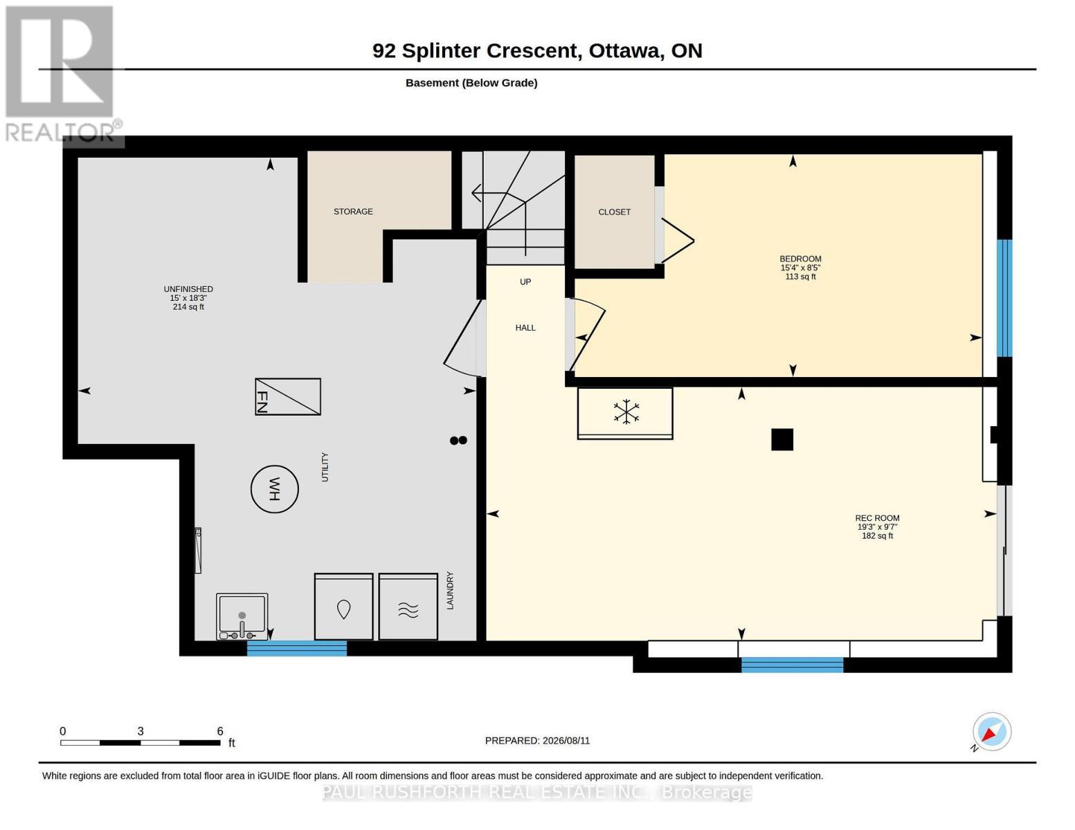 Basement - Floorplan - 92 Splinter Crescent, Ottawa, ON - Other