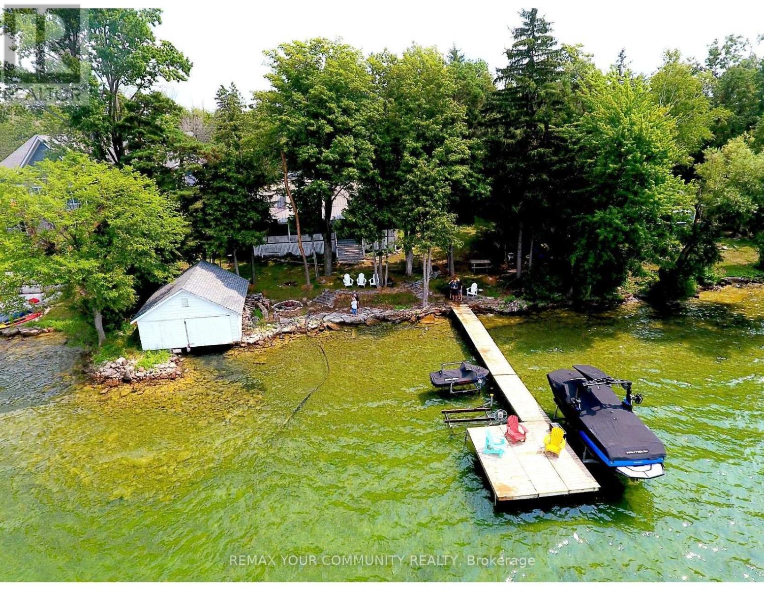 Overview of Dock - 6576 Quarry Point Road, Ramara, ON - Outdoor