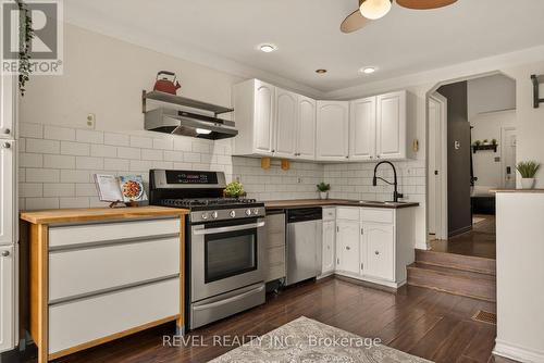 153 Ferrie Street E, Hamilton, ON - Indoor Photo Showing Kitchen With Double Sink