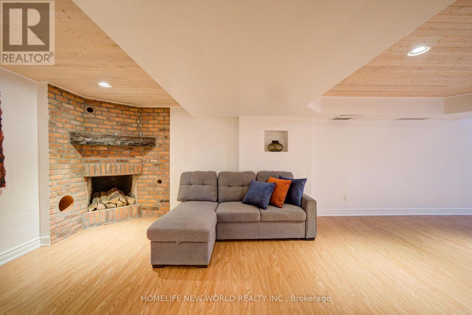 12 Bellside Drive, Markham, ON - Indoor Photo Showing Living Room With Fireplace