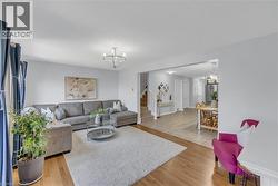 Hardwood flooring in living area - 