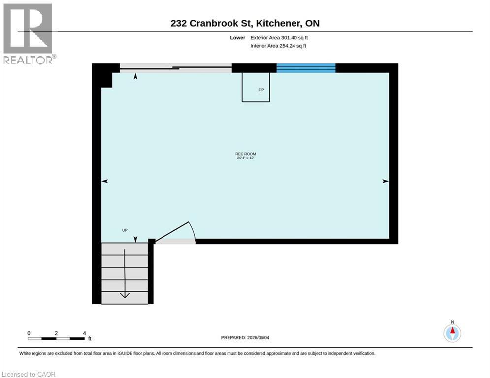 Floor plan - 232 Cranbrook Street, Kitchener, ON - Other