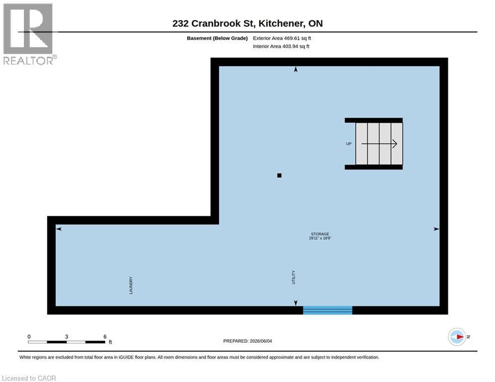 Floor plan - 232 Cranbrook Street, Kitchener, ON - Other