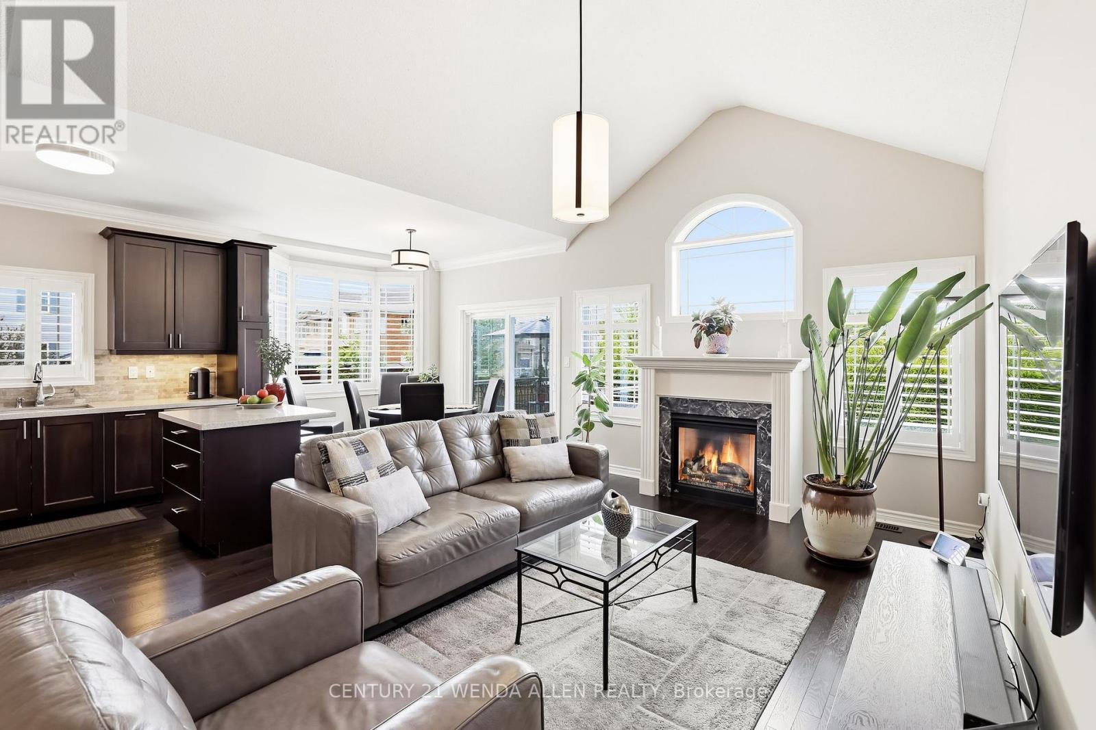 2 Rushlands Crescent, Whitby, ON - Indoor Photo Showing Living Room With Fireplace