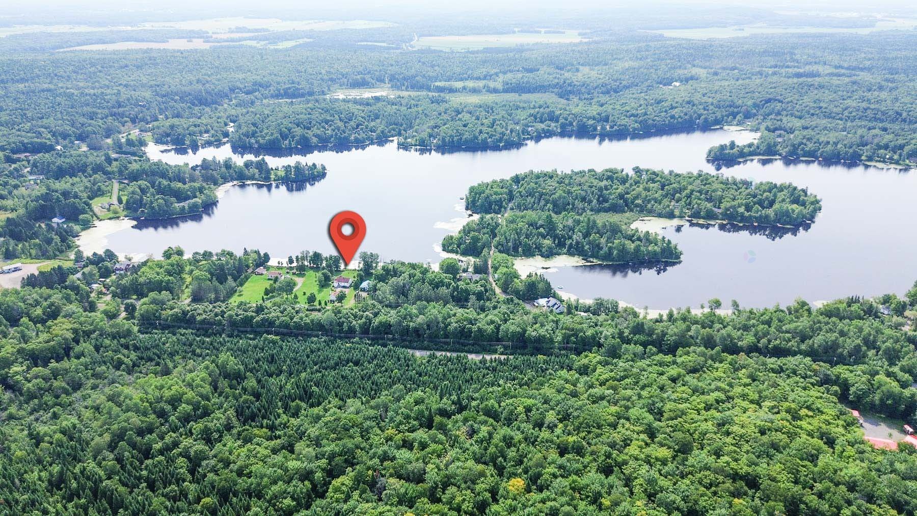 Aerial View - 470 11E Avenue, Saint-Tite, QC - Outdoor With Body Of Water With View