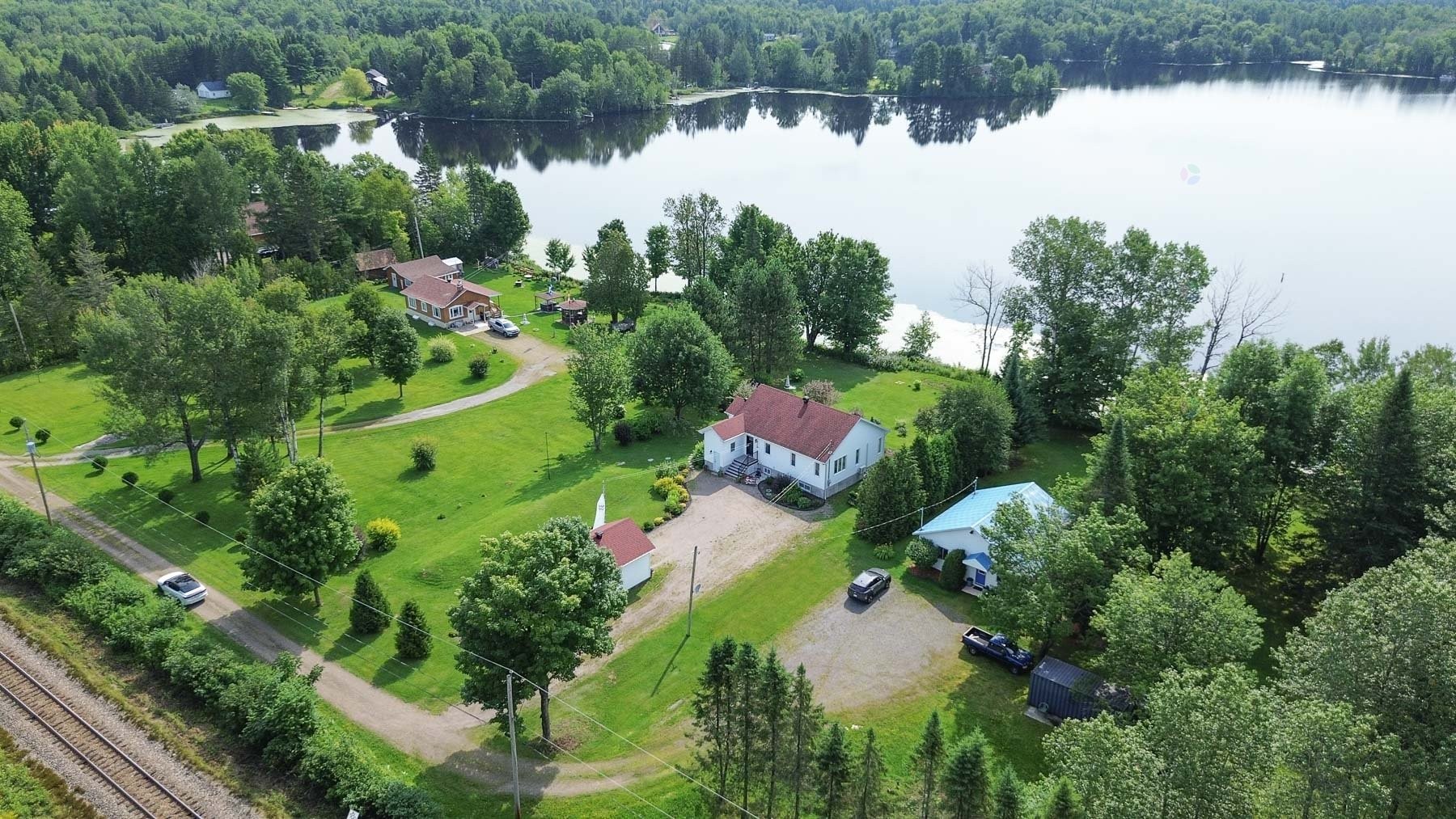 Aerial View - 470 11E Avenue, Saint-Tite, QC - Outdoor With View