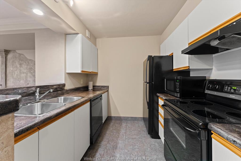 1608-515 Riverside Drive West, Windsor, ON - Indoor Photo Showing Kitchen With Double Sink